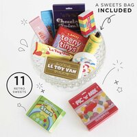 Wooden ice cream and candy